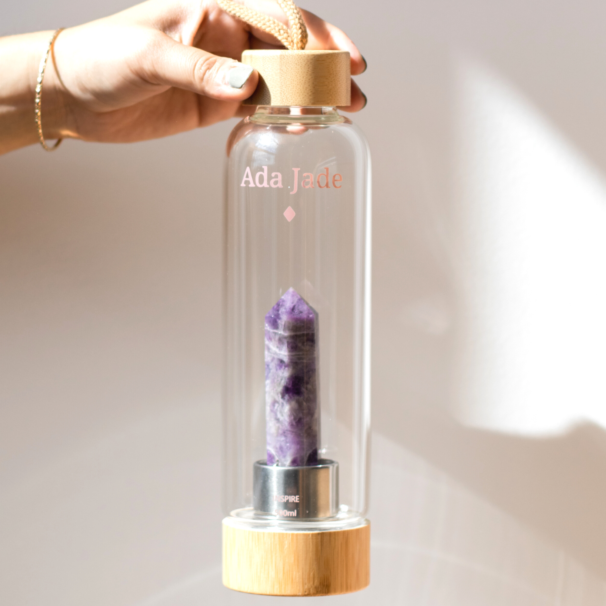 Bamboo Inspire Crystalized Water Bottle