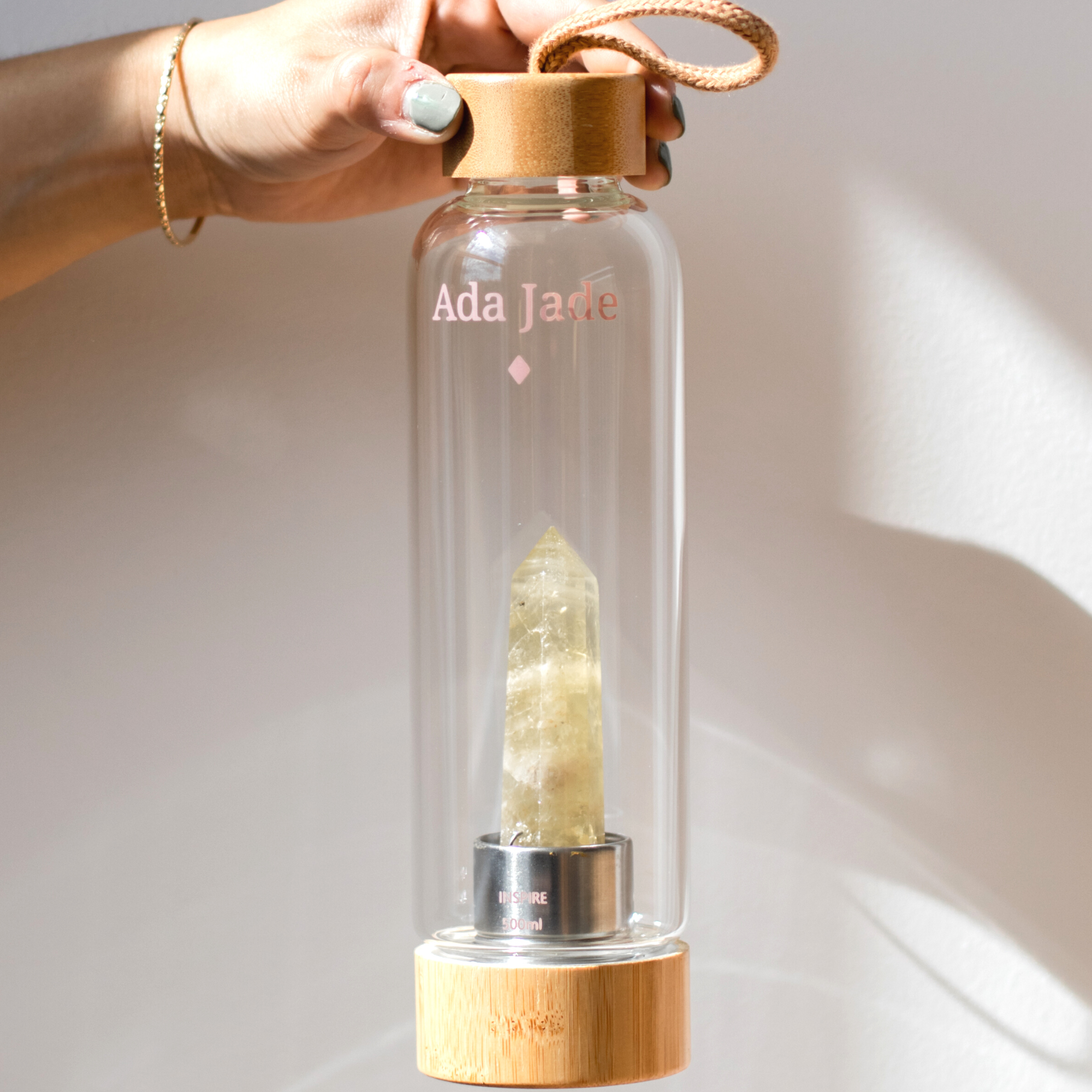 Bamboo Inspire Crystalized Water Bottle